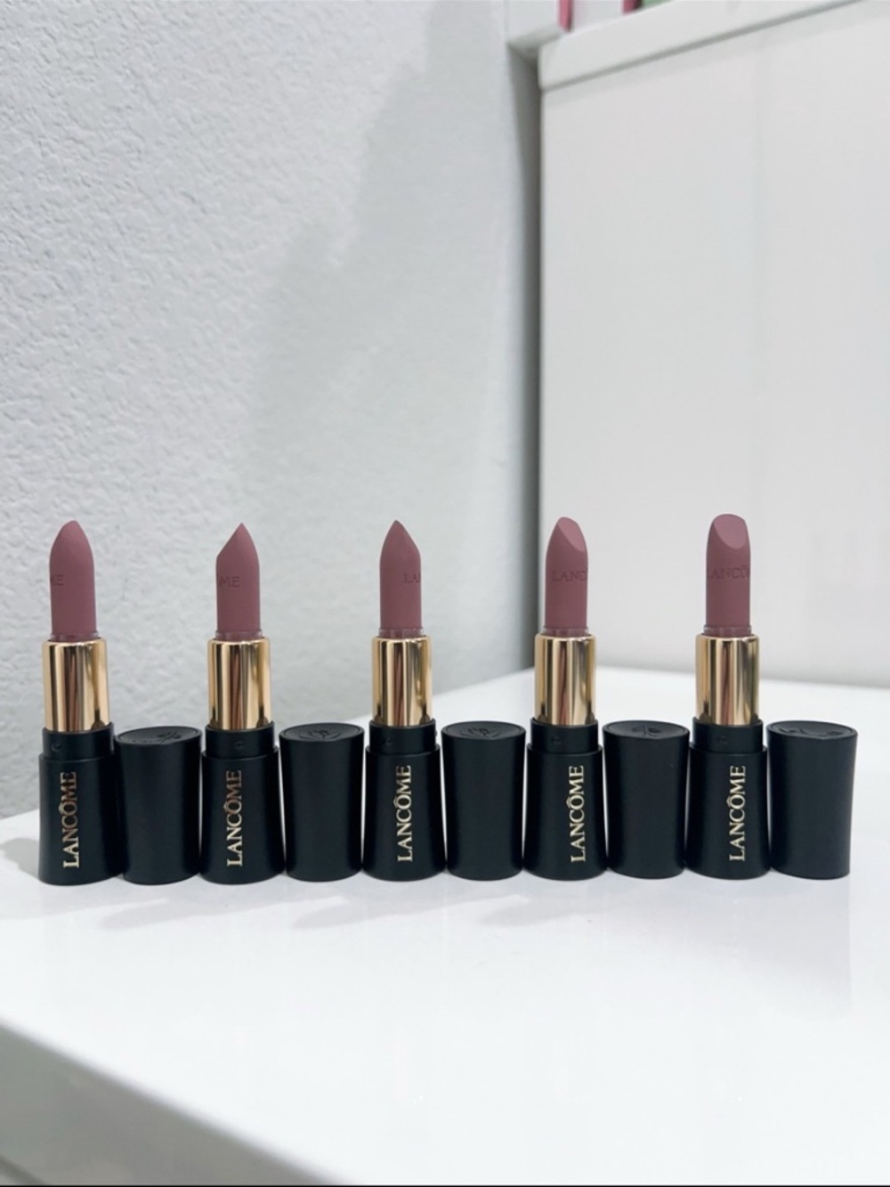 5 Lancôme L'ABSOLU ROUGE DRAMA MATTE MINI LIPSTICK 321 Rosemania 1.6g